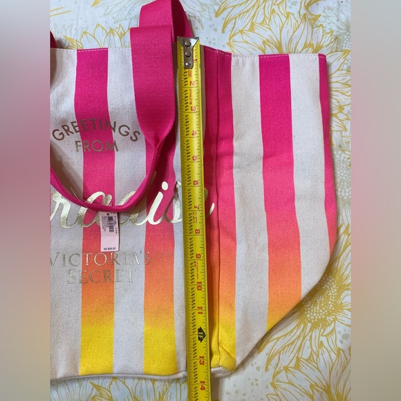 NWT Victoria's Secret Pink and Orange Tote Bag - Picture 13 of 16